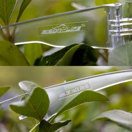 BISON LIFE Safety Glasses, One Size, Clear Protective Polycarbonate Lens - Clear Temple, 12 per Pack (Case of 12 packs, 144 pairs total)