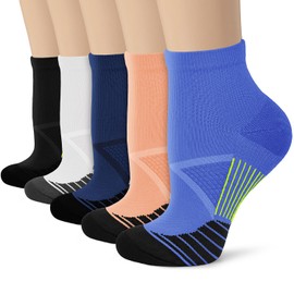 Ankle Compression Socks for Women & Men,Running Athletic Plantar Fasciitis Socks with Arch Support