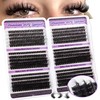600pcs Lash Clusters, Lashes Individual Cluster Natural Individual Eyelashes, 10-18mm