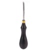 Leathercraft Edger Trimming Tool, Leather Edge Beveller Steel Blade Ebony