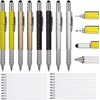 GOOMAND Multi-functional Ballpoint Pen Stylus Pen with Screwdriver Leveler Ruler