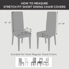 SureFit Stretch Pique Short Dining Room Chair Cover, Dining Chair