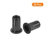 sourcing map 20Pcs Rivet Nuts Flat Head, #10-24 Carbon Steel