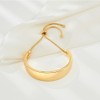 WOWORAMA Gold Wide Bangle Slider Bracelet for Women 14K Gold