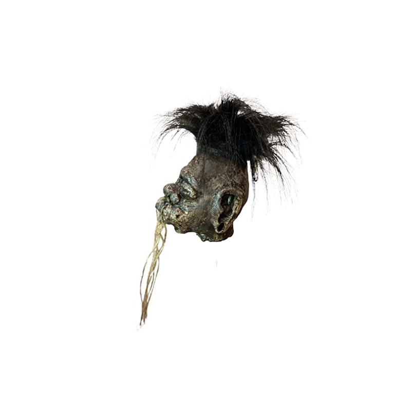 Asylum Zone Jumbo Shrunken Head Replica with Hair and Hanging