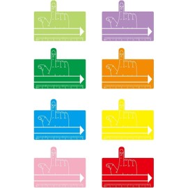 8Pcs One Finger Spacer Handwriting Tool Writing Spacers for School Colorful Spacer Tool for Writing Tools Handwriting Tools Writing Spacers Teaching Materials for Tool Reading and Writing Materials