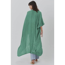 LikeJump Women's Kimono Kaftan Beach Dress Long Summer Dress Cardigan Maxi Bikini Cover Up, E Mediterranean Green