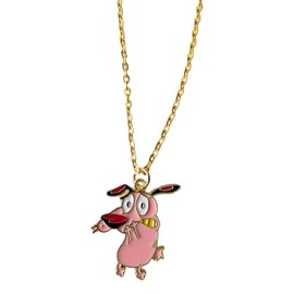TCB Creations Cowardly Dog Cartoon Character Pendant Necklace
