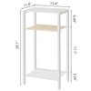 Hoctieon 3 Tier End Table, Telephone Table, Narrow Side Table