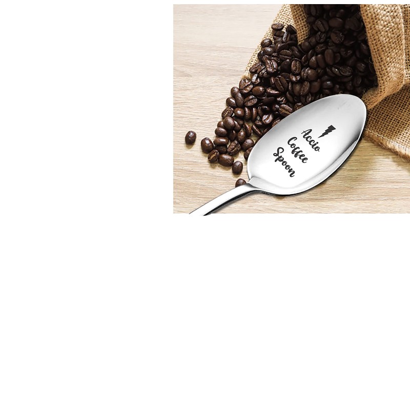 Accio Coffee Cuchara grabada | Regalo para amantes del té