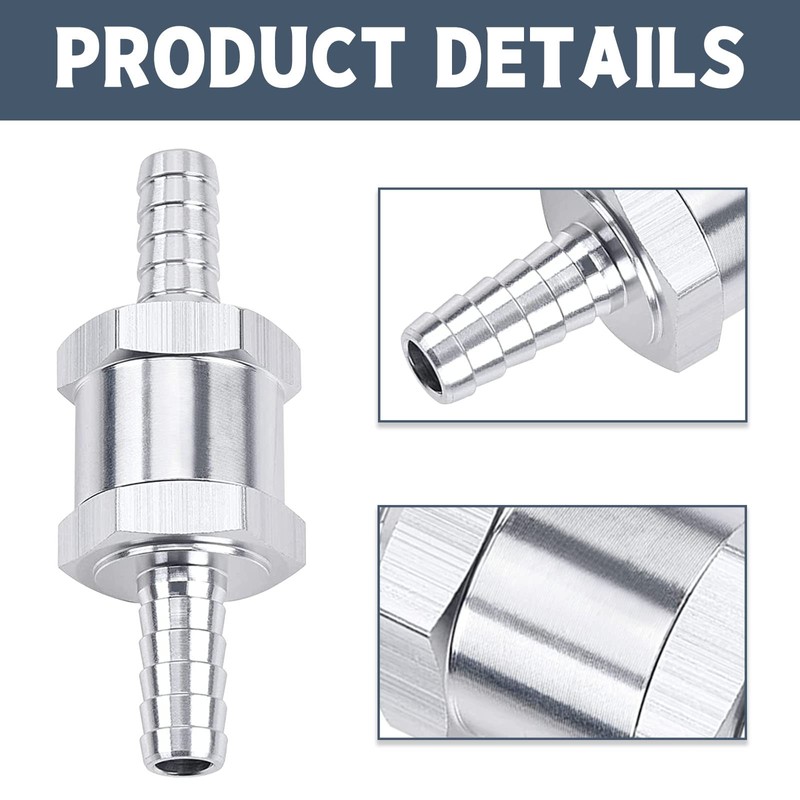 GSTP 2 Packs 5/16" 8mm Aluminium Alloy Non Return One