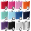 12 Pcs Stainless Steel Hip Flask for Liquor Bulk Leak