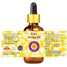 Deve Herbes Pure Arnica Oil with Glass Dropper 15ml (0.50oz)
