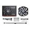 Noctua NF-A14x25r G2 PWM chromax.Black, Premium-Quality Quiet Round-Frame 140mm PC