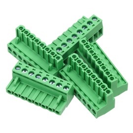 sourcing map 5PCS 8-Pin PCB Mount Screw Terminal Block Connectors 5.08mm/0.2inch Pitch Circuit Board Connectors for Home Appliances, Industrial Projects