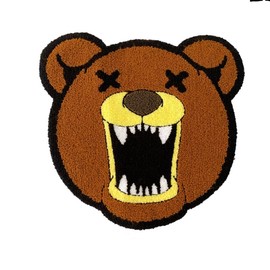 JRYYR 28cm*30cm Bear Embroidery Patch, Applique, Cartoon Animal Chenille Patch Applique, Suitable for Decorative Clothing, Sweater, Home Textile, Backpack Patch, Applique.(Style 7), XX-26