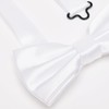 Ladeheid Children's Boys Bow Tie - Pre-Tied Adjustable Band, Shiny