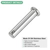 M METERXITY 4-Pack Single Hole Clevis Pins, M10 x 55mm