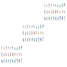 Tofficu 3sets Simple Design Paper Bookmark Dyed for Students Writers Themed Bookmarks 30sheets*3