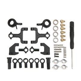 RC Front Upper and Rear Suspension Arms Steering Kit with Pull Rods Steering Linkage for WPL D12 RC Car