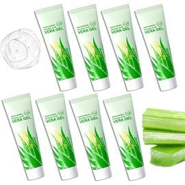 8 Geles De Aloe Vera Para Rostro Y Piel, Gel Orgánico De Aloe Vera, Crema Hidratante Para Después Del Sol(Tamaño De Viaje), Loción Hidratante Para El Cuidado De La Piel, Loción Para Después