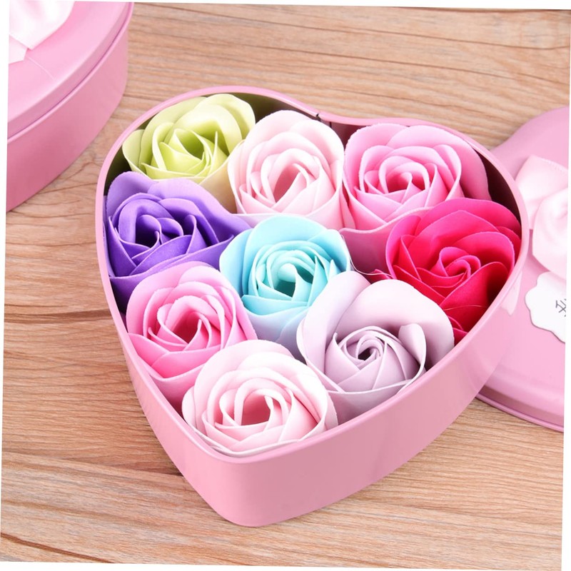 BIUDECO 2boxes Soap Flower Soap Creative Mothers Day Present Set
