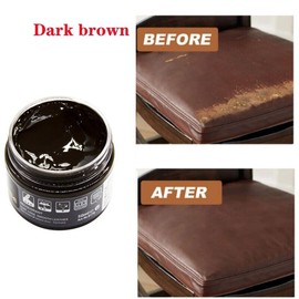 Unbranded Leather Repair Filler Cream Kit Restore Sofa Car Seat Scratch Scuffs Dark Brown
