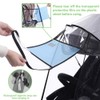 QOOWFEANIG Toddler Stroller Rain Cover Clear Waterproof Baby Stroller Dust