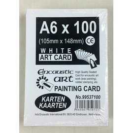 Encaustic Art The Original - A6 x 100 Painting Cards for WAX Painting, Encaustic Art Supplies for Postcards, Greeting Cards, Artists