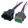 Black Male & Female Connectors for Deutsch DT Prewired DT06