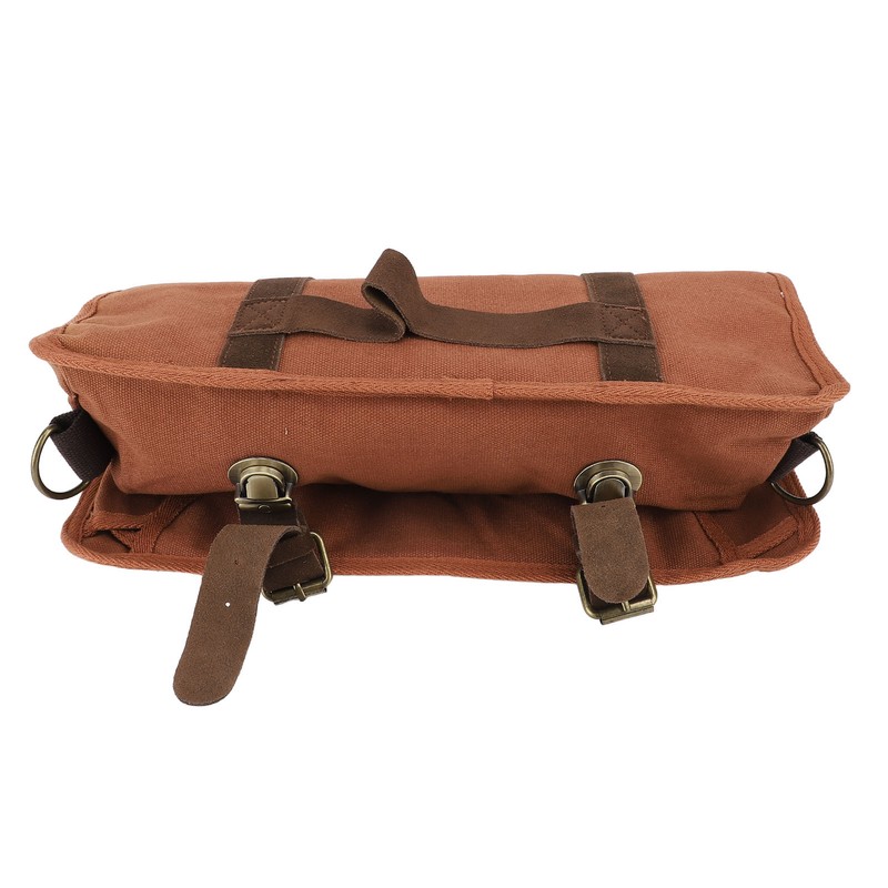 Bartender Tool Bag Canvas Leather Bartender Roll Bag Portable Multiple