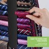 OMHOMETY 2 Pack Tie Rack, Wooden Tie Hanger for Men