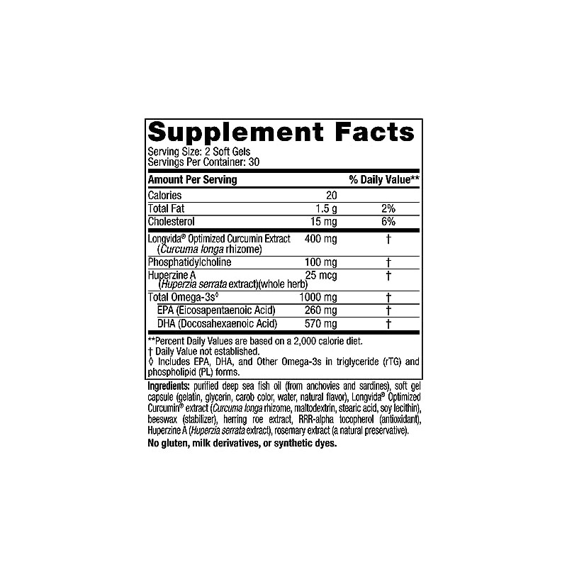 Nordic Naturals Omega Memory, 60 Count