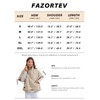 Fazortev Women's Puffer Poncho Pullover Quilted Jacket Short Sleeve Half