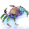 Sansukjai Big Crab Figurines Animals Hand Painted Blown Glass Art