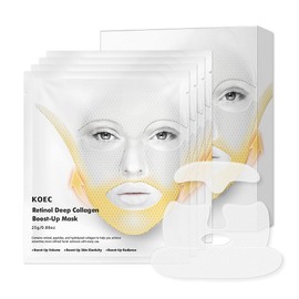Shefave Collagen Maske, Kollagen Maske, Collagen Deep Mask, Anti-Falten Lifting Gesichtsmaske, Kollagen Boosting Maske, Verbessert die Elastizität, Anti-Aging und Verjüngung