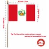 NJ & NJBW 20 Pack Small Mini Peru Flag on