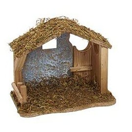 Kurt Adler 8" Small Wood Stable