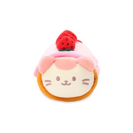 Anirollz Kittiroll Plush in Roll Cake Outfitz – Kawaii Stuffed Animal with Removable Costume – Cute Squishy Plush Toy Gift for Girls & Kids