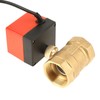 1pcs DC 12V G1-1/2" DN40 2 Way Brass Motorized Actuator