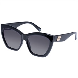 Le Specs VAMOS Women's Sunglasses CAT-Eye Frame Shape with High UV Protection, Smoke Grad/Black