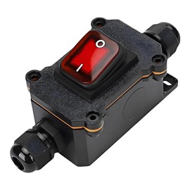 yotutun Waterproof Inline Switch, 20A 12V DC DPST 4-Pin IP67 Switch Cable Switch Cord Switch On/Off Switch Rocker Switch Outdoor Switch for Outdoor Use
