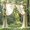 Wedding Arch Draping Fabric 1 Panel 18Ft Nude Chiffon Fabric