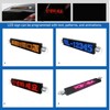 Scrolling LED Sign Programmable Red Light Display Screen 12x72 Resolution