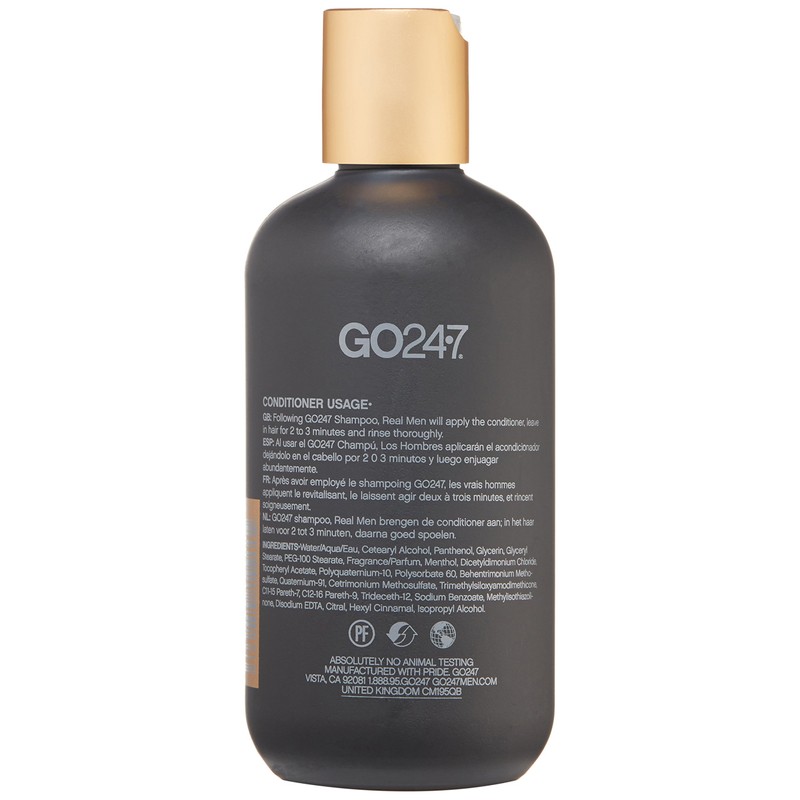 GO247 Real Men Conditioner, 8 Fl Oz