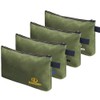 KERNOWO 4 Pack Upgrade Zipper Canvas Tool Pouch, 20 oz