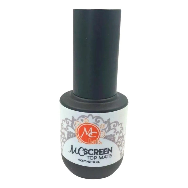Mc Screen Gel Top Mate Finish Uv Para Uñas. Mc