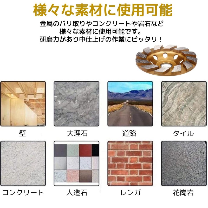 fogman Diamond Cup Wheel Cup Sander Grinding Mortar Concrete 100mm