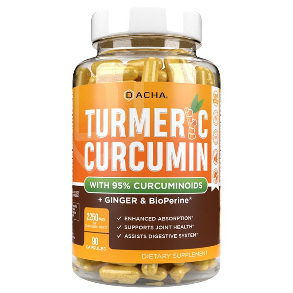 DACHA DACHA Tumeric Curcumin Supplement - 2250mg Joint Support Supplements