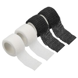 PATIKIL Chair Leg Floor Protectors, 4 Roll Wrapping Tape Self Adhesive Anti-Scratch Bed Frame Leg Covers Strip Furniture Pads for Hardwood Floors, 260 Ft, White,Black